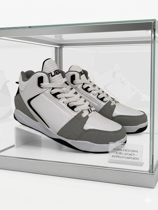 FUBU Other - FUBU White and Gray Retro Court Sneakers